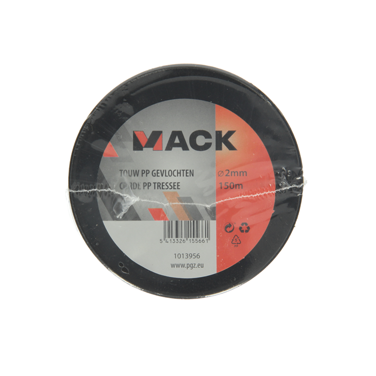 Mack 1013956 - Bobine pp tressée blanc bleu 2mm 150m | 5 pièces