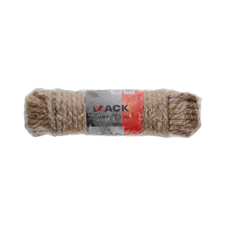 Mack 1013966 - corde de jute brin torsadé 6mm 10m | 5 pièces