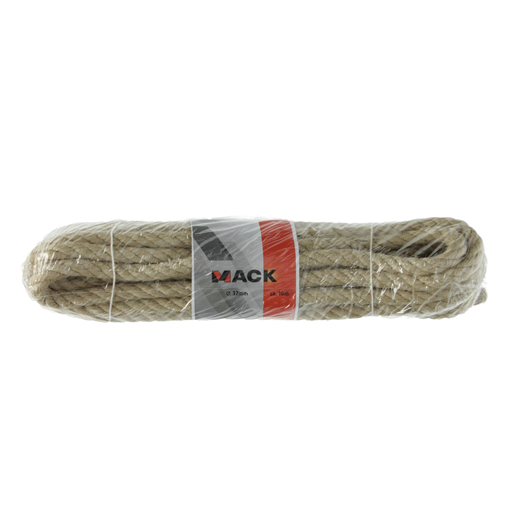 Mack 1013969 - corde de jute brin torsadé 12mm 10m | 5 pièces