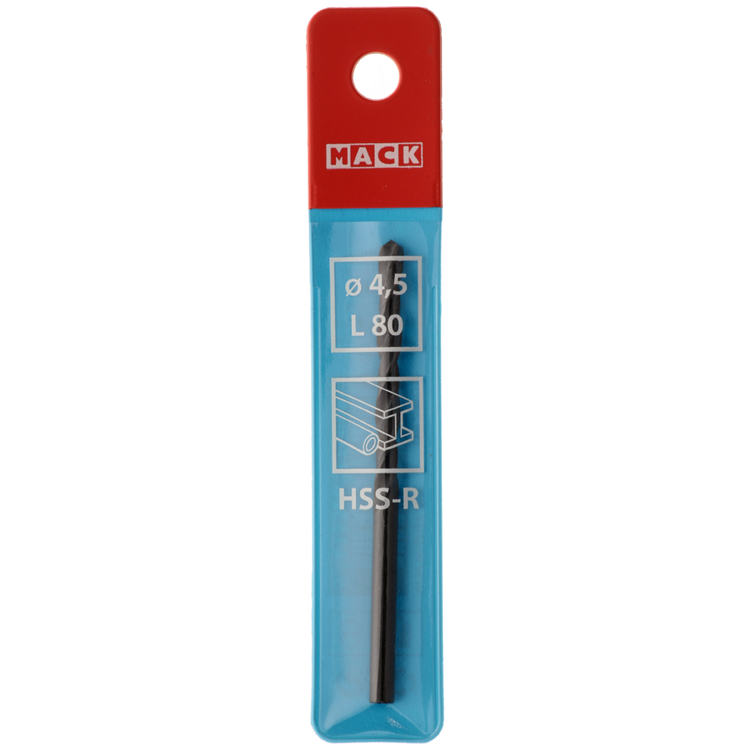 Mack 1018182 - foret universel hss r ø 4,5 x 80 mm | 5 pièces