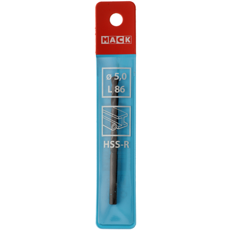 Mack 1018183 - foret universel hss r ø 5,0 x 86 mm | 5 pièces