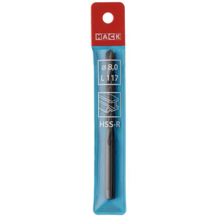 Mack 1018188 - foret universel hss r ø 8,0 x 117 mm | 5 pièces