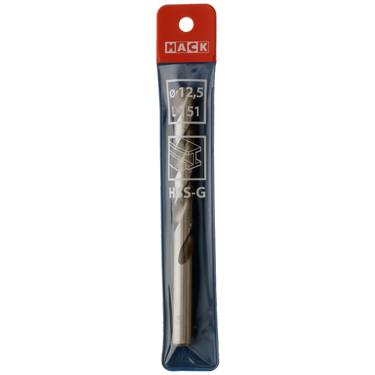 Mack 1018195 - foret à métaux hss g din 338 ø 12,5 x 151 mm | 5 pièces