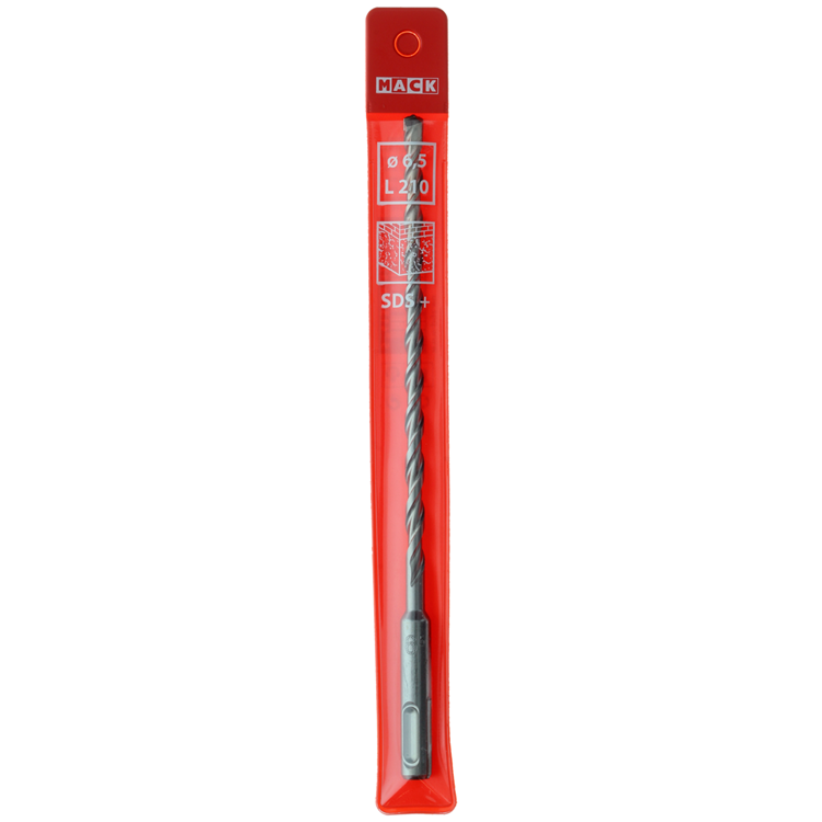 Mack 1018212 - marteau perforateur sds+ 6,5x210 | 2 pièces