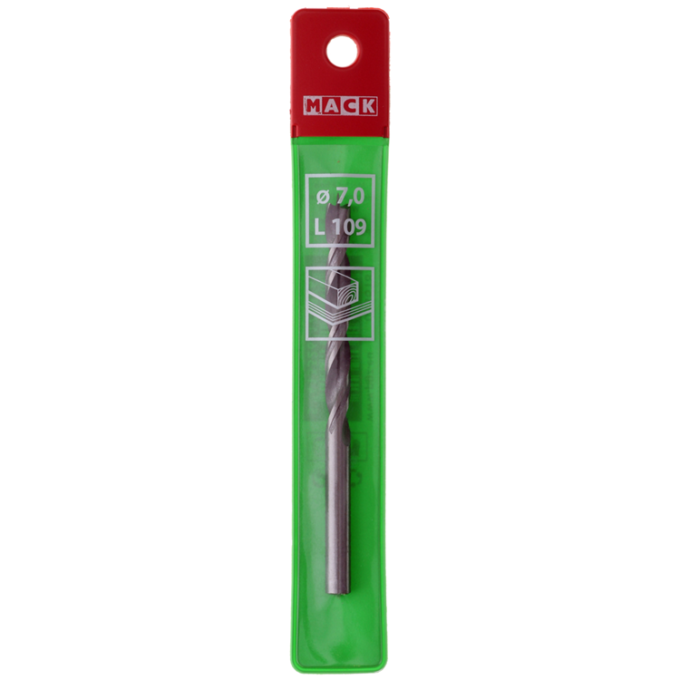 Mack 1018249 - perceuse à bois machine + pointe de centrage ø 7,0 x 109 mm | 5 pièces