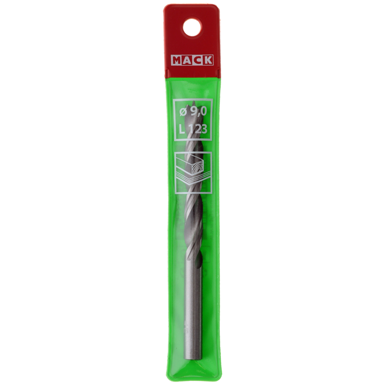 Mack 1018250 - perceuse à bois machine + pointe de centrage ø 9,0 x 123 mm | 5 pièces