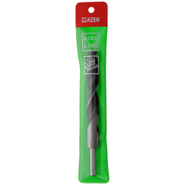 Mack 1018251 - perceuse à bois machine + pointe de centrage ø 18,0 x 180 mm | 5 pièces