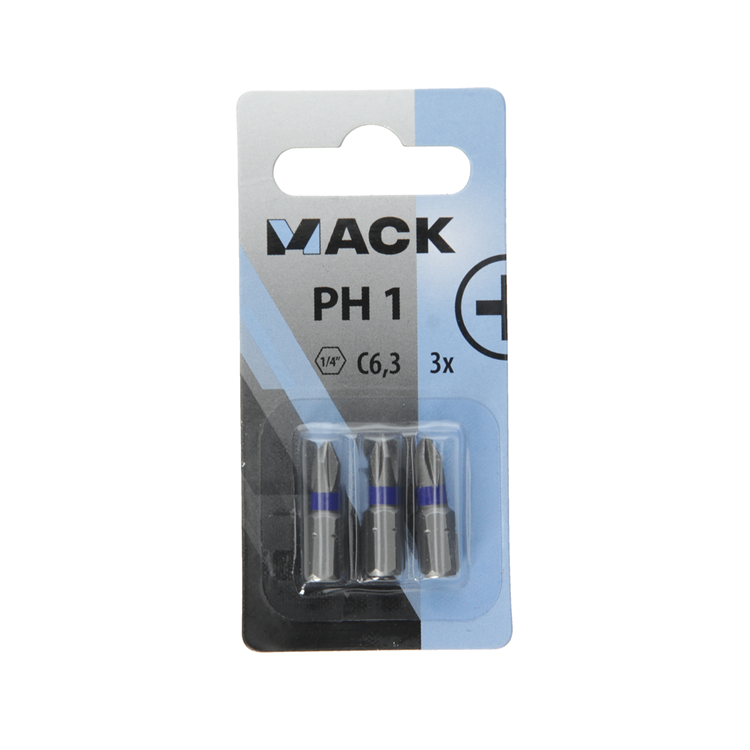 Mack 1018289 - embout à vis ph1 l25mm 3pcs | 5 pièces