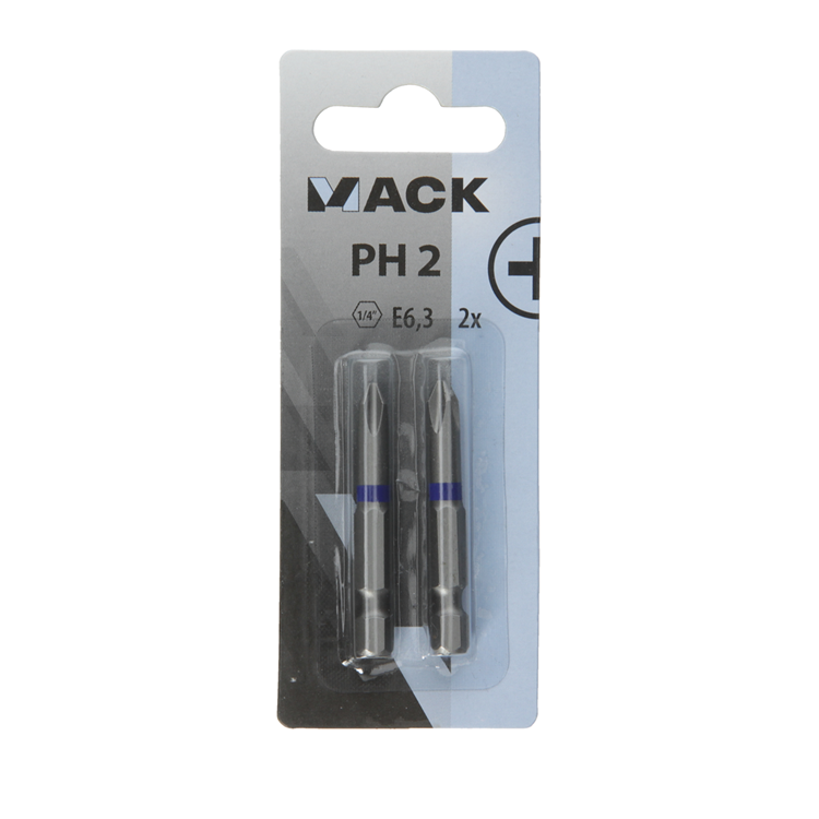 Mack 1018293 - embout de tournevis ph2 l50mm 2pcs | 5 pièces