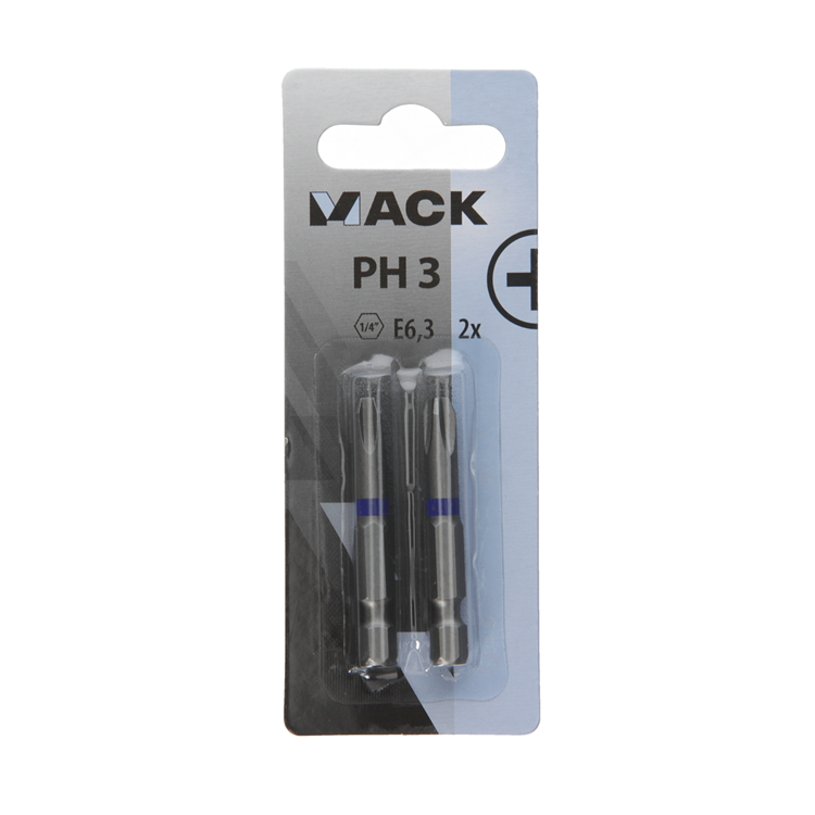 Mack 1018294 - embout de tournevis ph3 l50mm 2pcs | 5 pièces