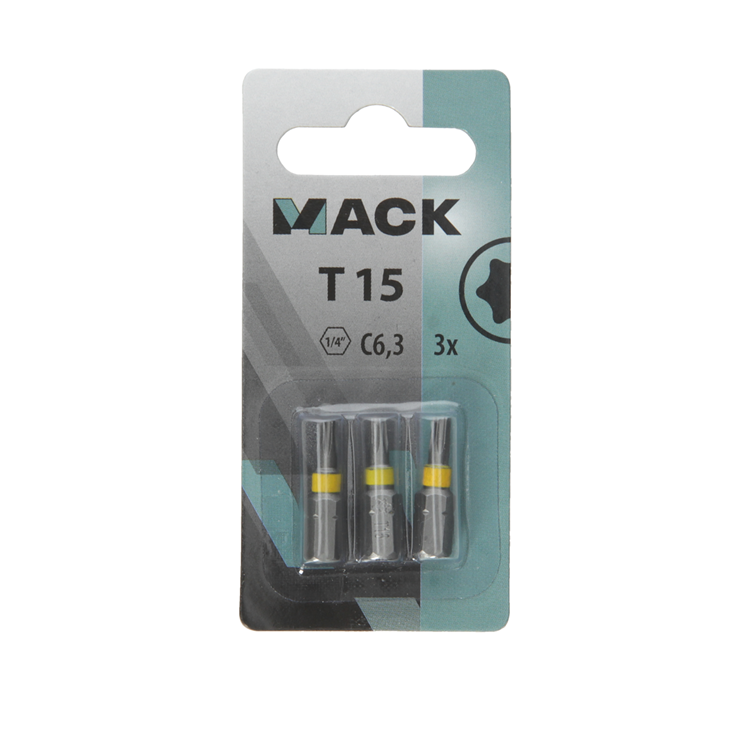 Mack 1018302 - embout à vis t15 l25mm 3pcs | 5 pièces