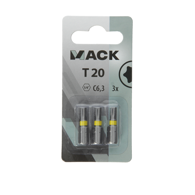 Mack 1018303 - embout à vis t20 l25mm 3pcs | 5 pièces