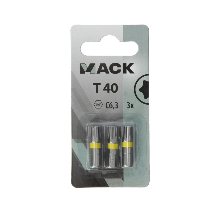 Mack 1018305 - embout à vis t40 l25mm 3pcs | 5 pièces