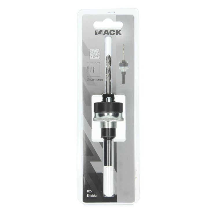 Mack 1018365 - support de scie cloche à verrouillage rapide ø 32-152mm | 3 pièces