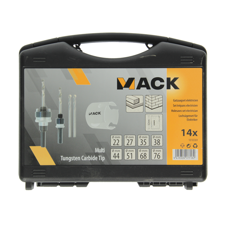 Mack 1018369 - jeu de scies-cloches pour électricien 14 pièces | 3 pièces