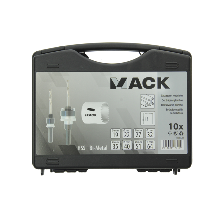 Mack 1018370 - jeu de scies cloche de plombier 10 pièces | 3 pièces