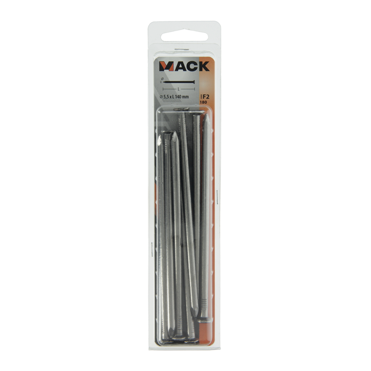 Mack 1017128 - clou tête plate 180 gr 5,5 x 140 mm | 10 pièces