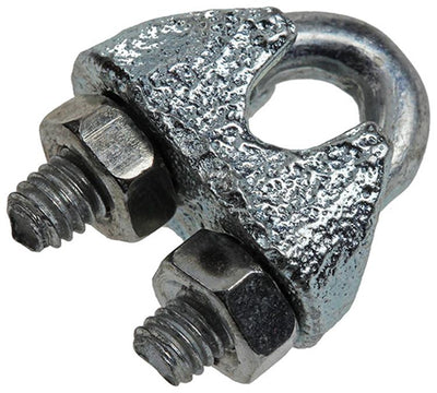 Mack 1008452 - 4 serre-fils en acier 3mm galvanisé | 10 pièces