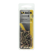 Mack 1017278 - vis pour panneaux d'aggloméré à tête cylindrique plaquée jaune 18 pièces 5,0 x 25 mm | 10 pièces - afbeelding 6