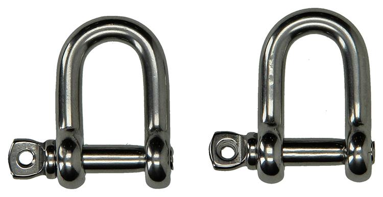 Mack 1008456 - 2 mors droits 6mm inox | 10 pièces