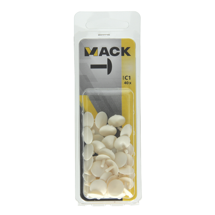 Mack 1017336 - capuchon plastique beige 40 pcs | 10 pièces