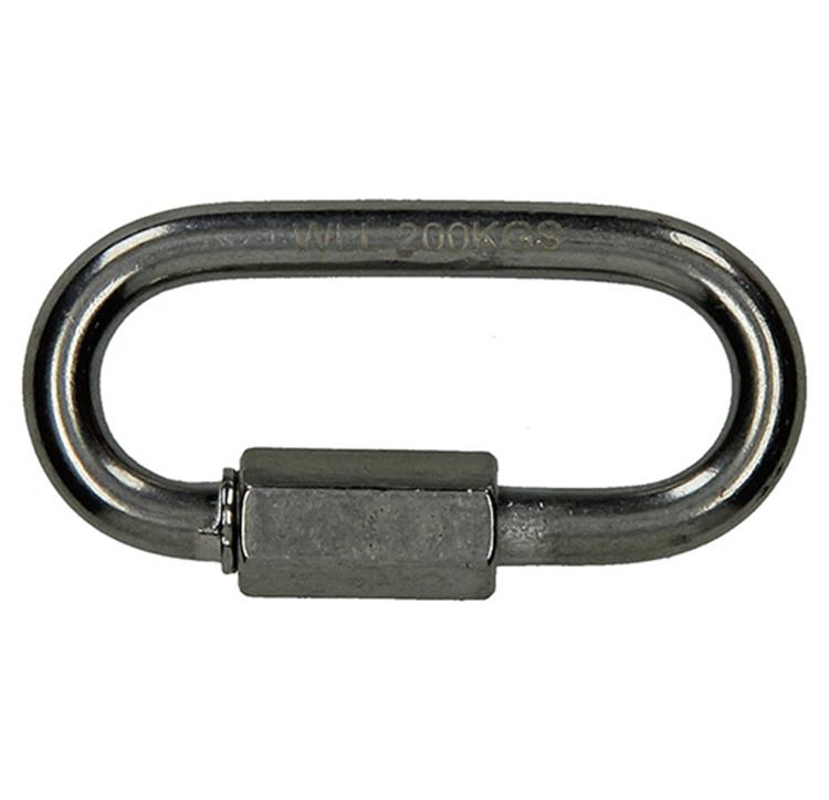 Mack 1008457 - 1 maillon vide + écrou 6mm inox | 10 pièces
