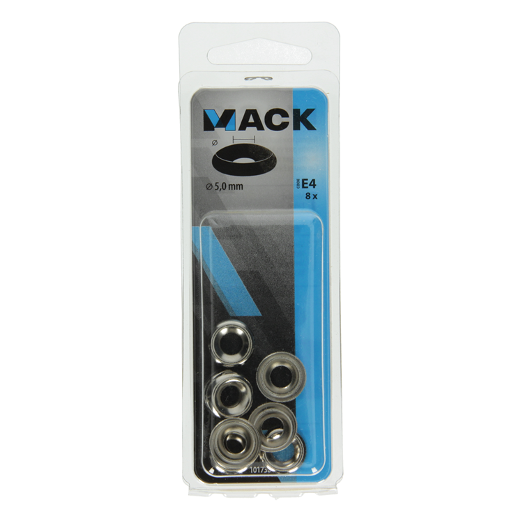 Mack 1017389 - anneau de carénage pour gâchis de vis à bois. verne. 8 pièces 5,0 mm | 10 pièces