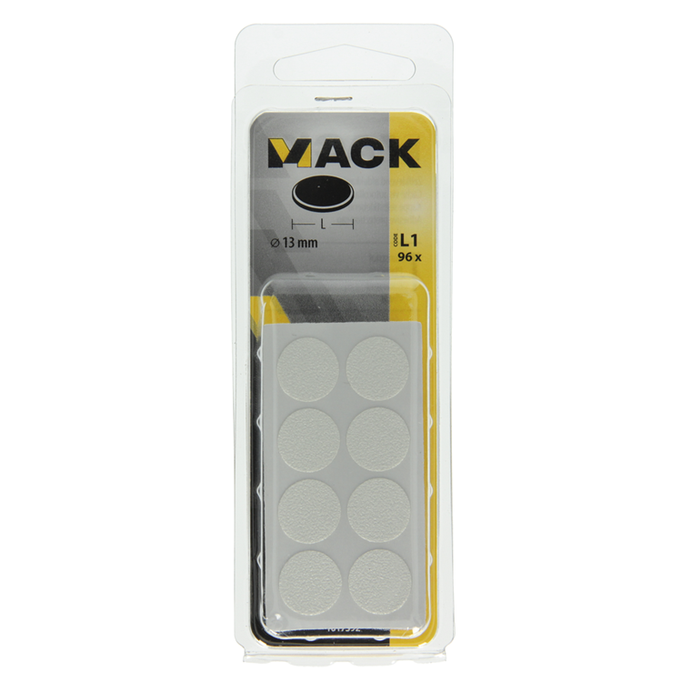 Mack 1017392 - capuchon autocollant plastique blanc 96pcs 13 mm | 10 pièces