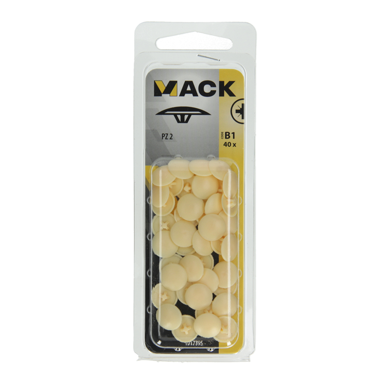 Mack 1017395 - capuchon pour pz writing art. beige 40 pcs pz 2 | 10 pièces