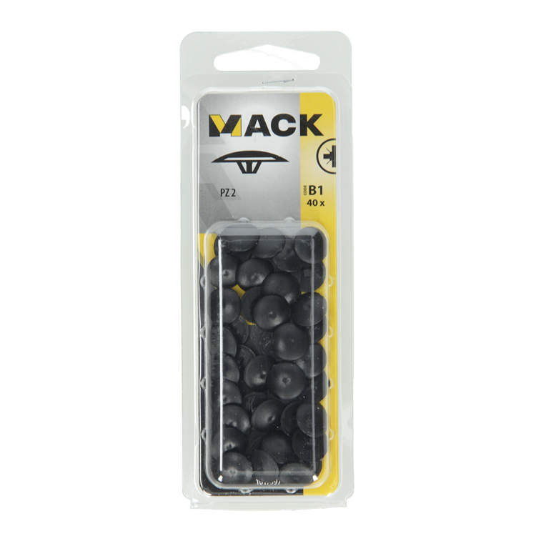 Mack 1017397 - capuchon pour pz writing art. noir 40 pièces pz 2 | 10 pièces