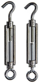 Mack 1008459 - 2 oeillets tendeurs + crochet m5 x 70mm galvanisé | 10 pièces