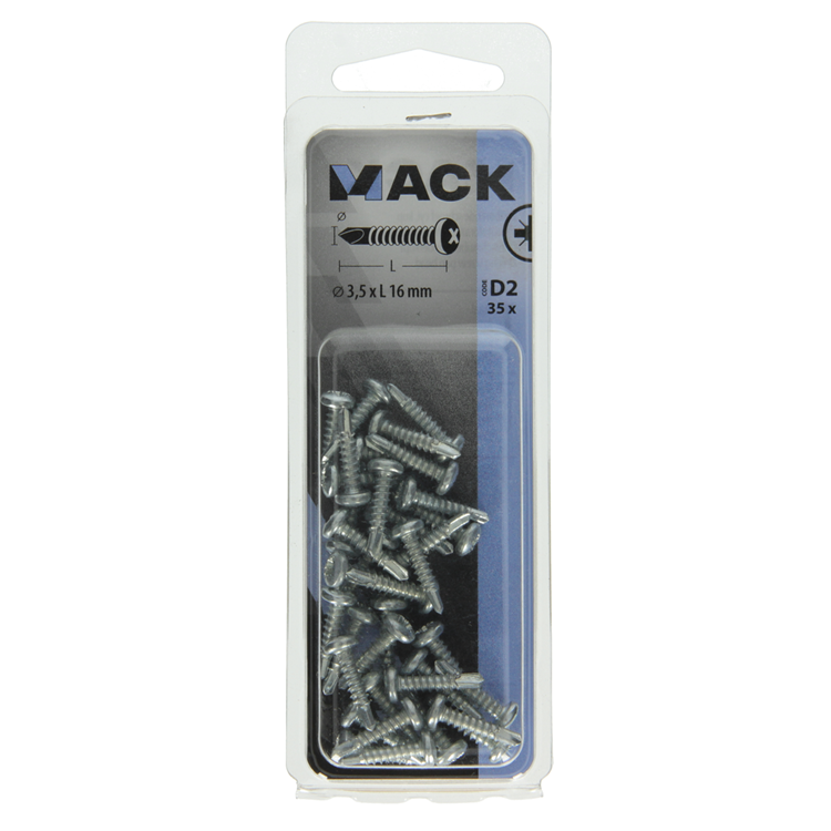 Mack 1017468 - vis autoperceuse cyl. cond. 35 pièces 3,5 x 16 mm | 10 pièces