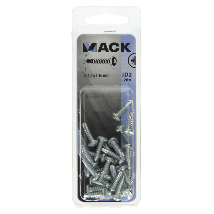Mack 1017469 - vis autoperceuse cyl. cond. 28 pièces 4,2 x 16 mm | 10 pièces