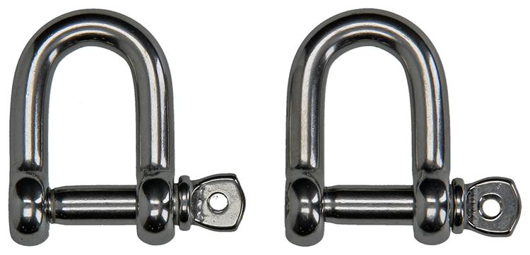 Mack 1008461 - 2 mors droits 8mm inox | 10 pièces
