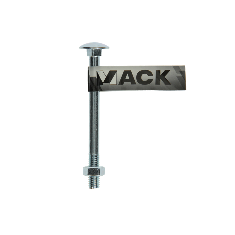 Mack 1017585 - boulon à bois + écrou en acier galvanisé 1 pièce m8 x 90 mm | 10 pièces
