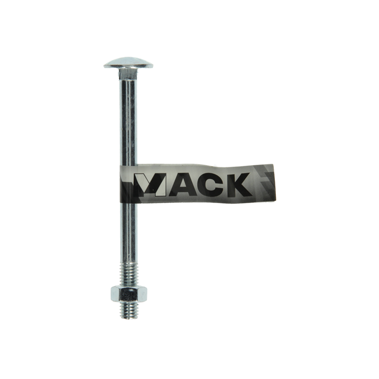 Mack 1017586 - boulon à bois + écrou en acier galvanisé 1 pièce m8 x 100 mm | 10 pièces