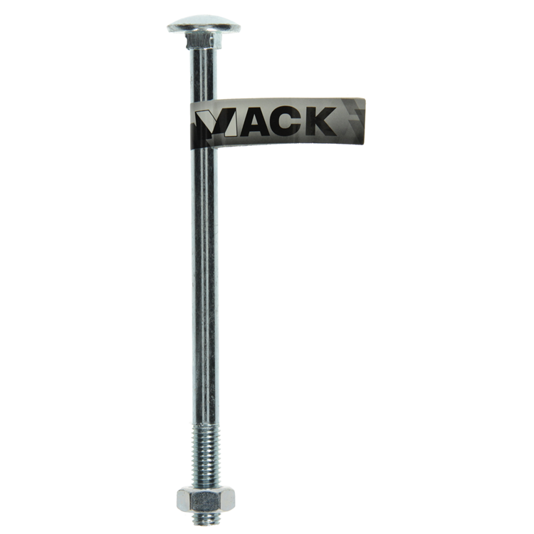 Mack 1017593 - boulon à bois + écrou en acier galvanisé 1 pièce m10 x 160 mm | 10 pièces