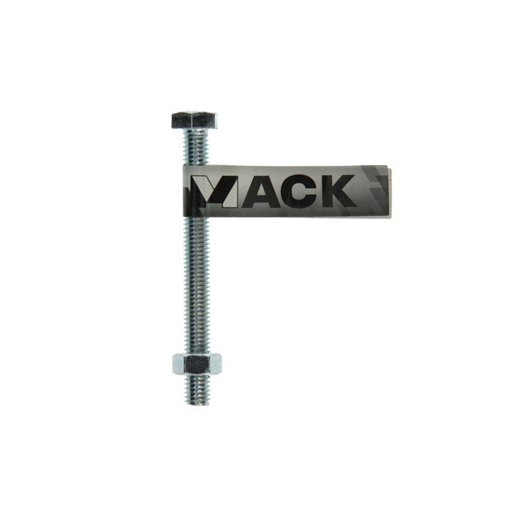 Mack 1017618 - boulon de robinet + écrou en acier galvanisé 1 pièce m8 x 80 mm | 10 pièces