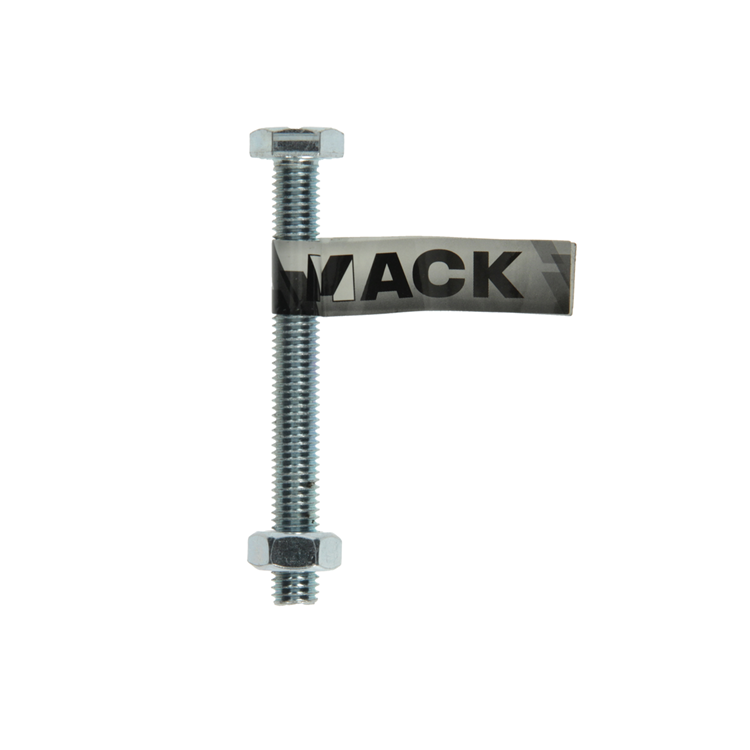 Mack 1017626 - boulon de robinet + écrou en acier galvanisé 1 pièce m10 x 90 mm | 10 pièces