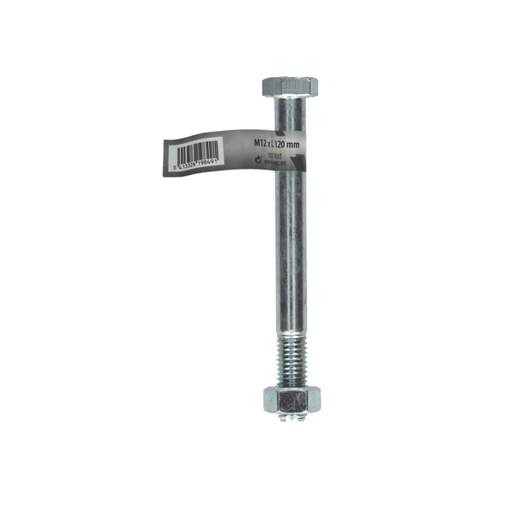 Mack 1017635 - boulon mécanique + écrou acier galvanisé 1 pièce m12 x 120 mm | 10 pièces