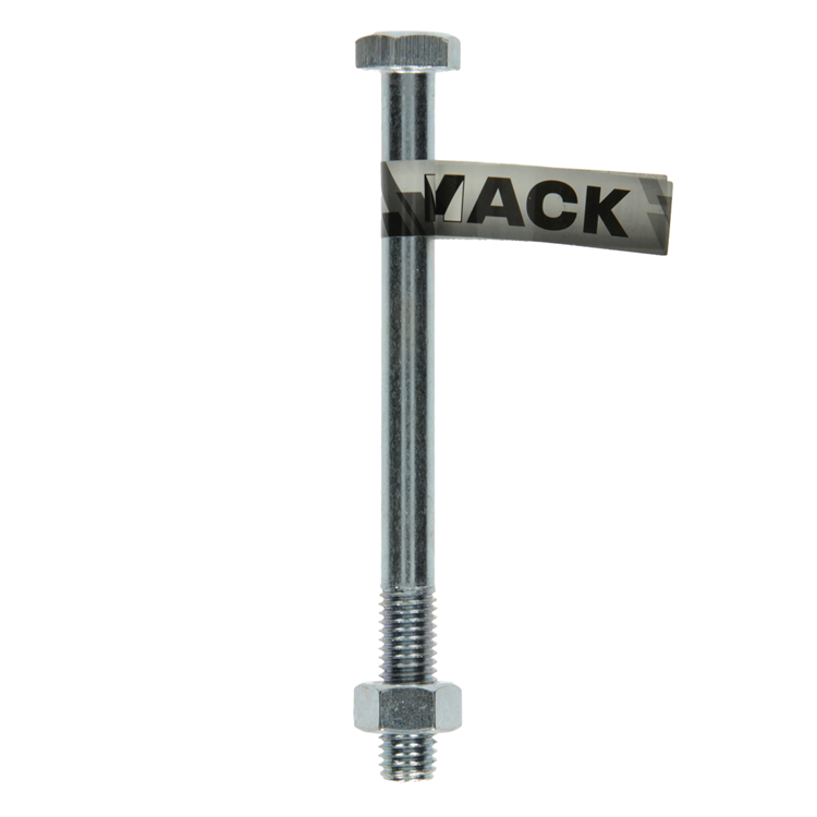 Mack 1017636 - boulon mécanique + écrou acier galvanisé 1 pièce m12 x 140 mm | 10 pièces