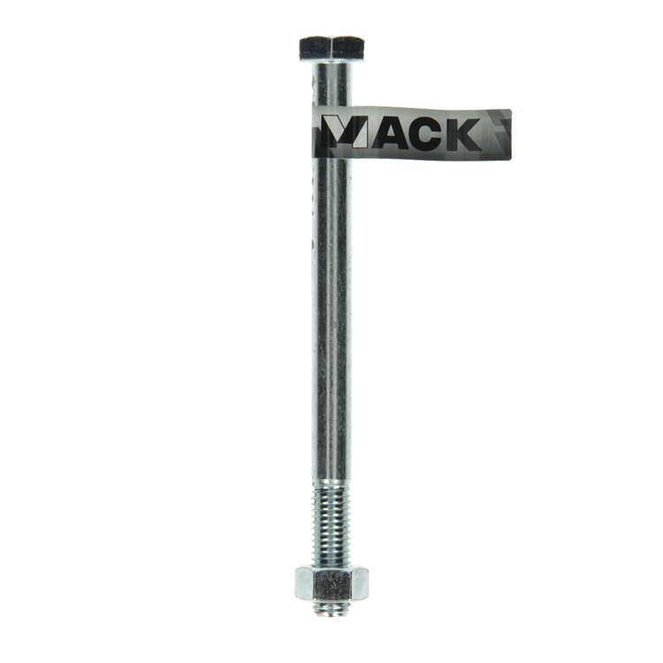 Mack 1017637 - boulon mécanique + écrou acier galvanisé 1 pièce m12 x 160 mm | 10 pièces