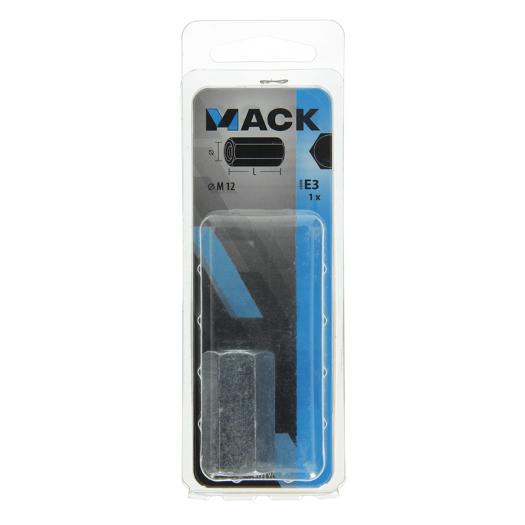 Mack 1017707 - écrou de connexion hexagonal galvanisé 1 pièce m12 | 5 pièces