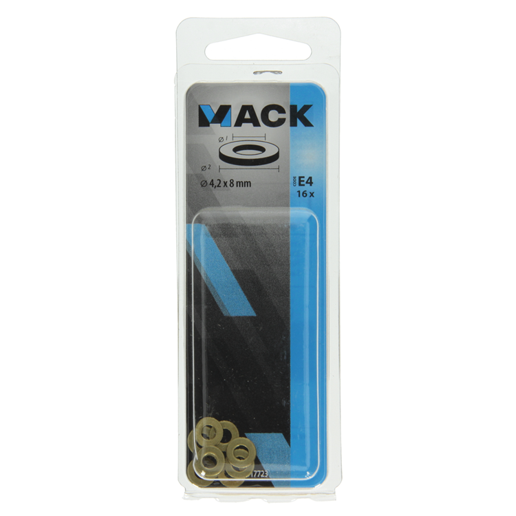 Mack 1017723 - rondelle laiton 16 pcs 4,2 x 8 mm | 10 pièces