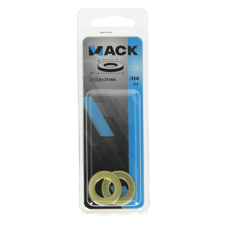 Mack 1017728 - rondelle laiton 2 pcs 13,0 x 24 mm | 10 pièces