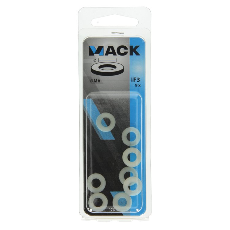 Mack 1017731 - rondelle nylon 9 pcs m6 | 10 pièces
