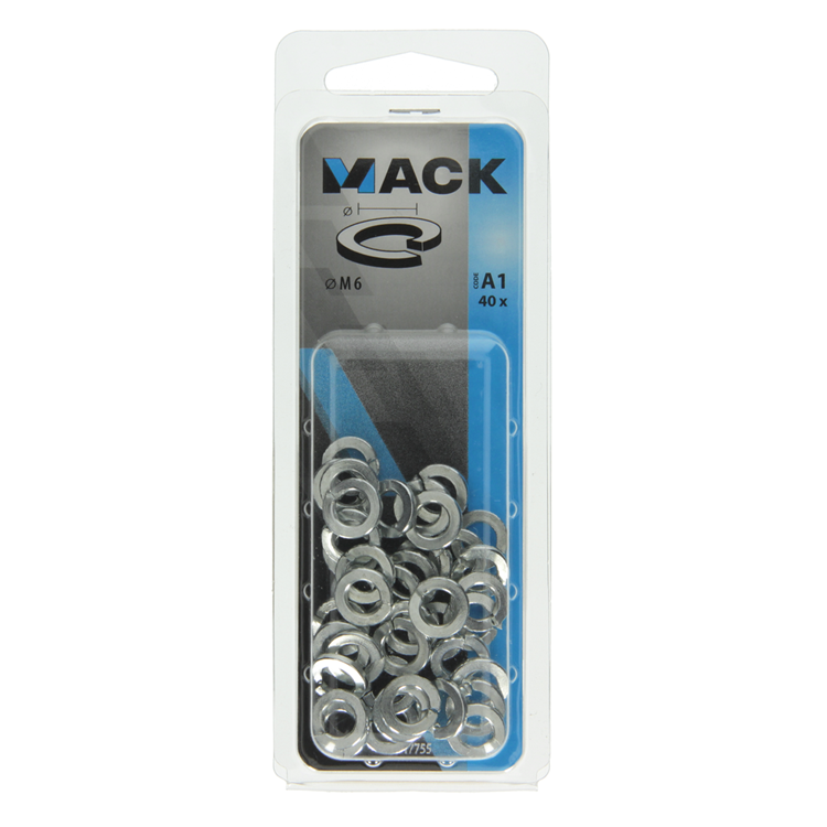 Mack 1017755 - rondelle élastique en acier plaqué. 40 pièces m6 | 10 pièces