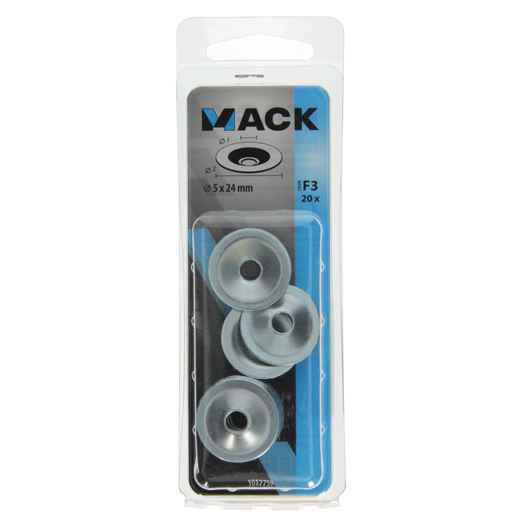 Mack 1017759 - gâche pour plaques de plâtre scr. envoyé 20 pièces 5 x 24 mm | 10 pièces