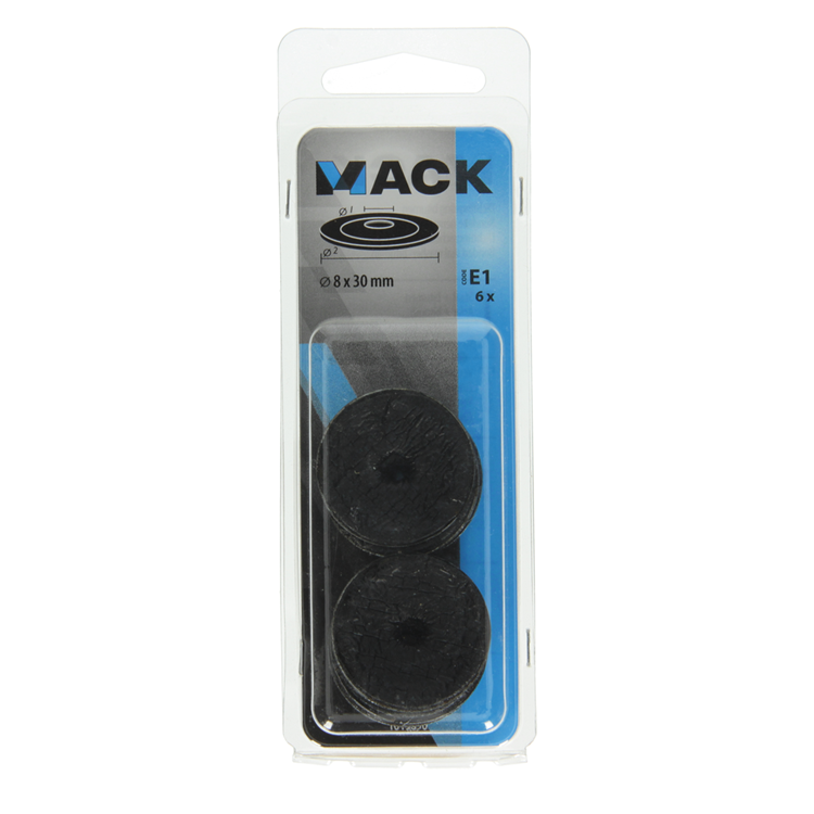 Mack 1019690 - bague d'étanchéité bitume galvanisé 6 pièces 8 x 30 mm | 10 pièces