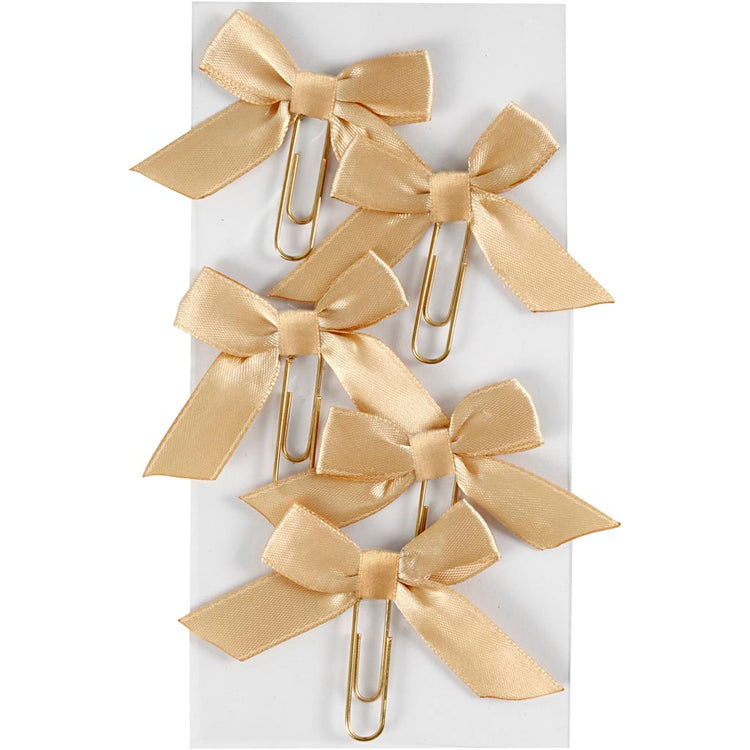 Trombones Creativ company, taille 40x70 mm, doré, 5 pièces, 1 boîte